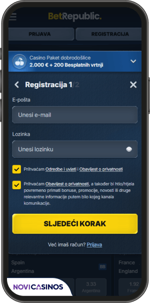 proces registracije betrepublic