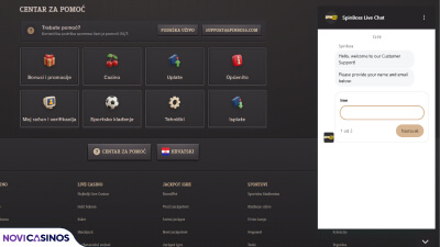 spinboss casino pomoć i podrška za igrače
