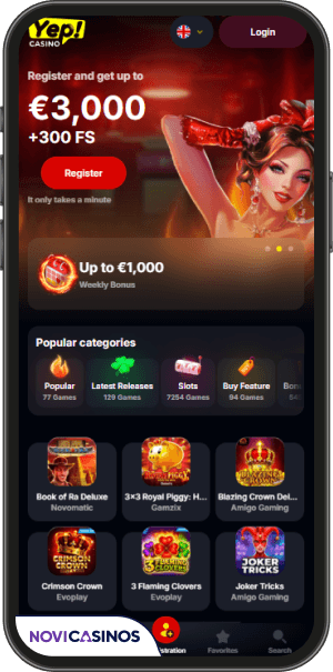yep casino online slotovi